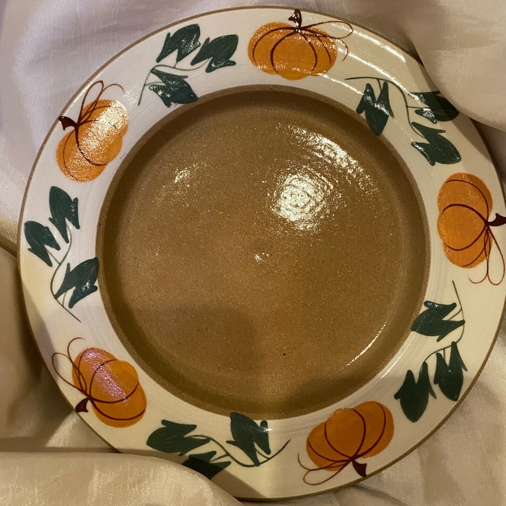 ~Mill Creek Stoneware~ Pumpkin 7 1/8” Plate